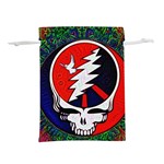 Grateful Dead Pattern Lightweight Drawstring Pouch (S) Front