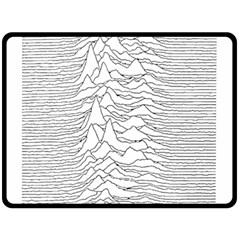 Joy Division Unknown Pleasures Post Punk Two Sides Fleece Blanket (large) by Mog4mog4