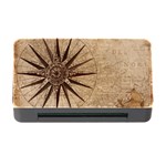 Compass Map Nautical Antique Memory Card Reader with CF Front