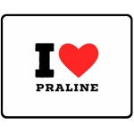 I love praline  Two Sides Fleece Blanket (Medium) 58.8 x47.4  Blanket Front
