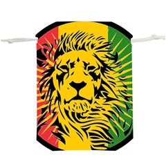 Lion Head Africa Rasta Lightweight Drawstring Pouch (xl) by Mog4mog4