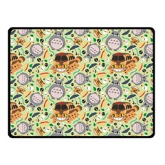 My Neighbor Totoro Pattern Fleece Blanket (small) by Mog4mog4