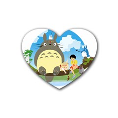 My Neighbor Totoro Totoro Rubber Coaster (heart) by Mog4mog4