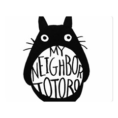 My Neighbor Totoro Black And White Two Sides Premium Plush Fleece Blanket (large) by Mog4mog4