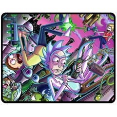 Cartoon Parody Time Travel Ultra Pattern Fleece Blanket (medium) by Mog4mog4