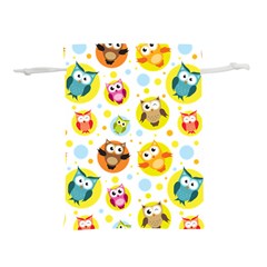 Owl Bird Cartoon Lightweight Drawstring Pouch (s) by Bakwanart