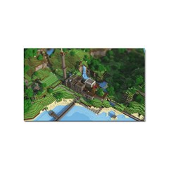 Green Village Miniature Technology Sticker Rectangular (100 Pack) by Bakwanart