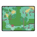 Green Retro Games Pattern Fleece Blanket (Small) 50 x40  Blanket Front