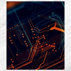 Abstract Colorful Circuit Canvas 8  X 10  by Bakwanart