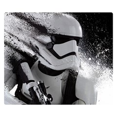 Stormtrooper Two Sides Premium Plush Fleece Blanket (small) by Bakwanart