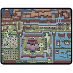 Arcade Game Retro Pattern Two Sides Fleece Blanket (Medium) 58.8 x47.4  Blanket Back
