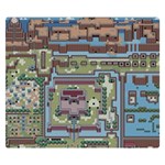 Arcade Game Retro Pattern Two Sides Premium Plush Fleece Blanket (Small) 50 x40  Blanket Front