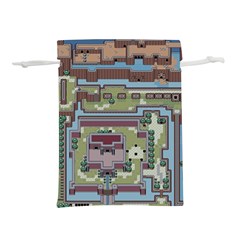 Arcade Game Retro Pattern Lightweight Drawstring Pouch (m) by Bakwanart