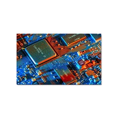 Gray Circuit Board Electronics Electronic Components Microprocessor Sticker Rectangular (100 Pack) by Bakwanart