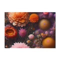 Flowers Petals Blossoms Art Flora Crystal Sticker (a4) by 99art
