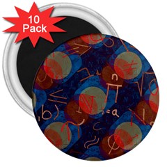 Background Graphic Beautiful 3  Magnets (10 Pack)  by 99art