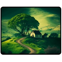 Landscape Scenery Nature Artwork Fleece Blanket (medium) by 99art