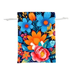 Flowers Bloom Spring Colorful Artwork Decoration Lightweight Drawstring Pouch (s) by 99art