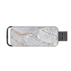 Gray Light Marble Stone Texture Background Portable Usb Flash (one Side) by Vaneshart