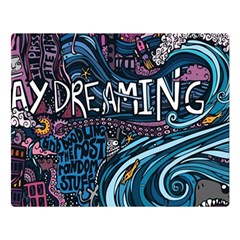 Graffiti Art Psychedelic Art Graphic Design Modern Art Premium Plush Fleece Blanket (large) by 99art