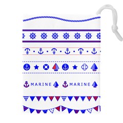 Marine Nautical Clip Art Drawstring Pouch (4xl) by 99art