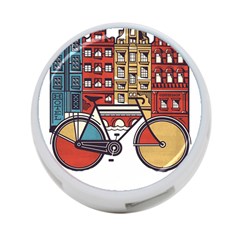Amsterdam Graphic Design Poster Illustration 4-port Usb Hub (two Sides) by 99art