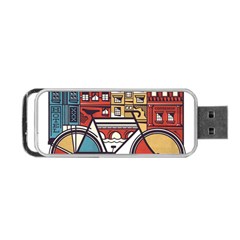 Amsterdam Graphic Design Poster Illustration Portable Usb Flash (one Side) by 99art