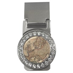 Old Vintage Classic Map Of Europe Money Clips (cz)  by B30l