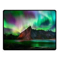 Aurora Borealis Nature Sky Light Fleece Blanket (small) by B30l