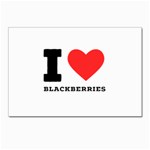 I love blackberries  Postcard 4 x 6  (Pkg of 10) Front