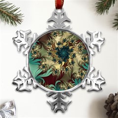 Abstract Design Pattern Art Wallpaper Texture Floral Metal Small Snowflake Ornament by danenraven