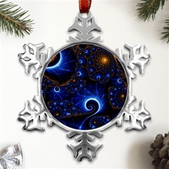Abstract Design Art Pattern Wallpaper Shape Decoration Metal Small Snowflake Ornament by danenraven