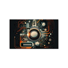 Illustrations Technology Robot Internet Processor Sticker Rectangular (100 Pack) by Cowasu