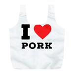 I love pork  Full Print Recycle Bag (L) Back