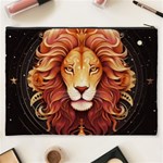 Lion Star Sign Astrology Horoscope Cosmetic Bag (XXXL) Back