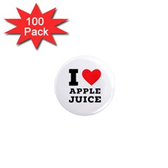 I Love Apple Juice 1  Mini Magnets (100 Pack)  by ilovewhateva