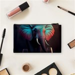 Elephant Tusks Trunk Wildlife Africa Cosmetic Bag (Small) Back