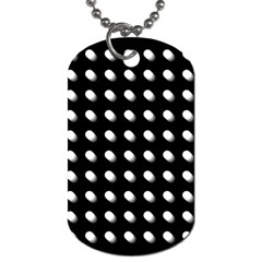 Background Dots Circles Graphic Dog Tag (two Sides) by Ndabl3x