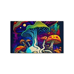 Mushrooms Fungi Psychedelic Sticker (rectangular) by Ndabl3x