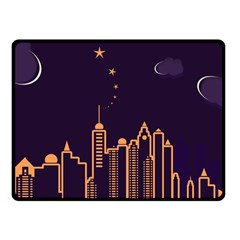 Skyscraper-town-urban-towers Fleece Blanket (small) by Wav3s