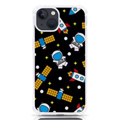 Seamless-adventure-space-vector-pattern-background Iphone 13 Tpu Uv Print Case by Wav3s