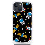 Seamless-adventure-space-vector-pattern-background iPhone 13 mini TPU UV Print Case Front