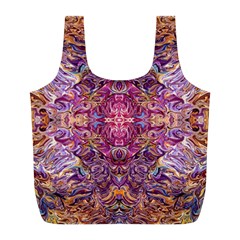 Indian Summer Patterns Full Print Recycle Bag (l) by kaleidomarblingart