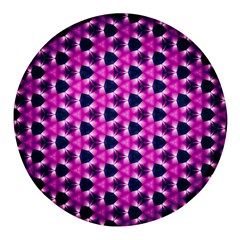 Digital Art Artwork Abstract Round Glass Fridge Magnet (4 Pack) by Ndabl3x