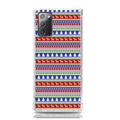 Christmas Color Stripes Pattern Samsung Galaxy Note 20 Tpu Uv Case by Ndabl3x