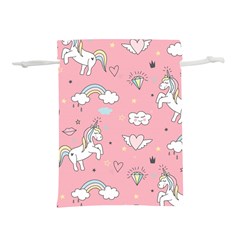 Cute-unicorn-seamless-pattern Lightweight Drawstring Pouch (m) by Vaneshart