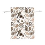 Paisley Pattern Background Graphic Lightweight Drawstring Pouch (M) Back