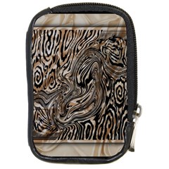 Zebra Abstract Background Compact Camera Leather Case by Vaneshop