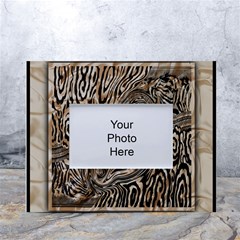 Zebra Abstract Background White Tabletop Photo Frame 4 x6  by Vaneshop