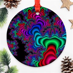 Abstract Piece Color Round Ornament (two Sides) by Vaneshop